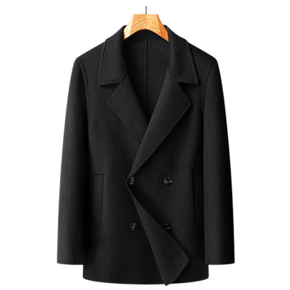 Jonathan – Short Double Breasted Wool Overcoat