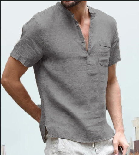 John – Casual Men's Linen Polo Shirt