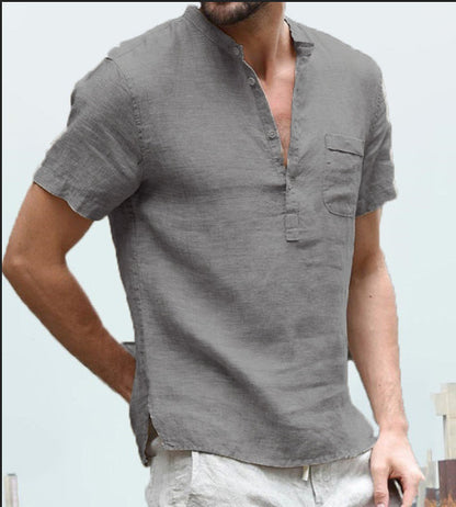 John – Casual Men's Linen Polo Shirt