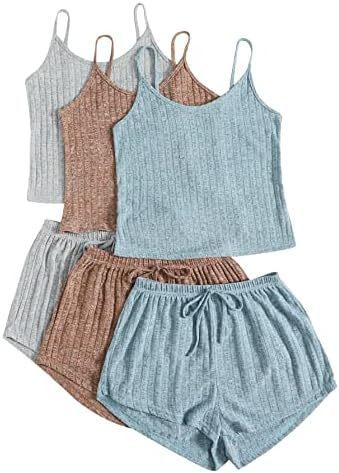 Marie – Rib Knitted Crop-top with Lace-up Shorts