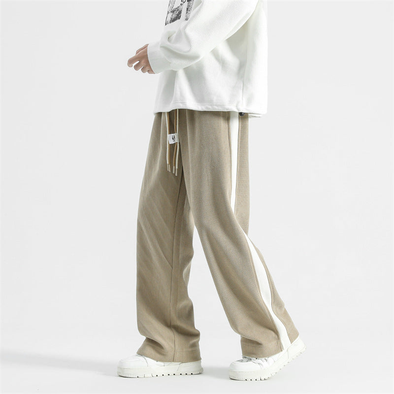 Bruce – Corduroy Retro Straight-Leg Pants