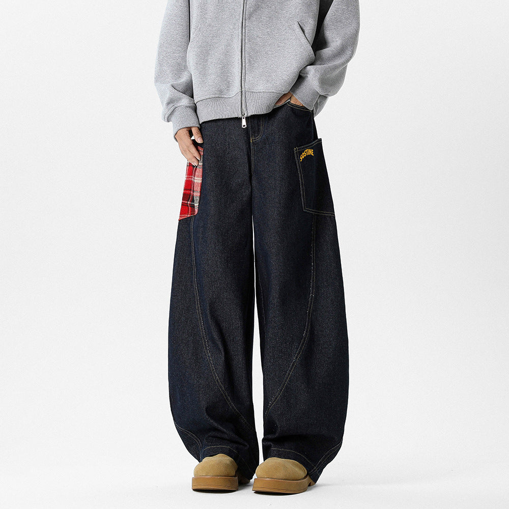 Kelvin – Retro Cargo Jeans with Large Pockets