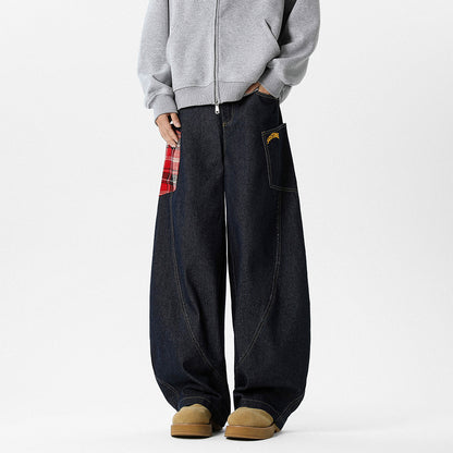 Kelvin – Retro Cargo Jeans with Large Pockets