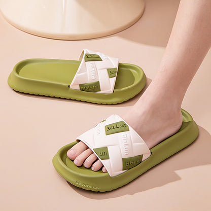 Zoe – Color-block Thick-soled Non-slip Slippers