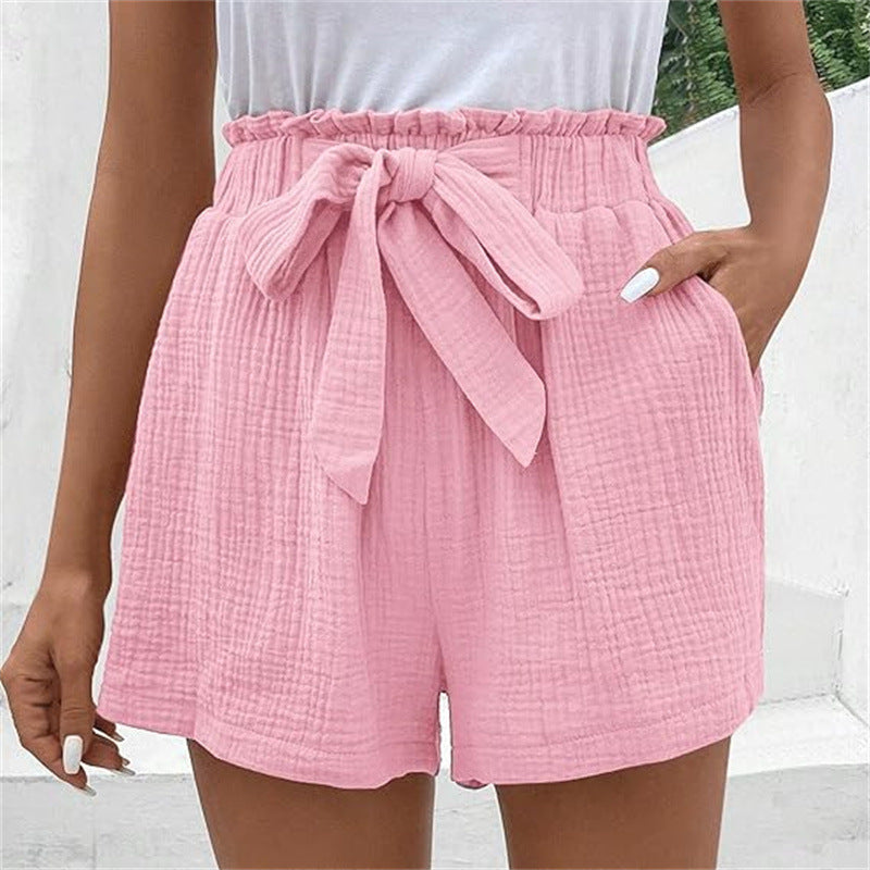 Wendy – Casual Wide-Leg Shorts with Elastic Waist