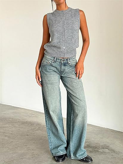 Mary – Wide Leg Denim Pants