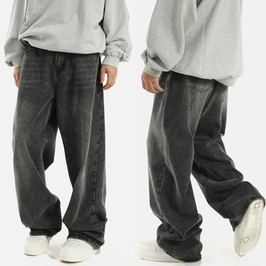 Duncan – Men's Retro Wide-Leg Jeans