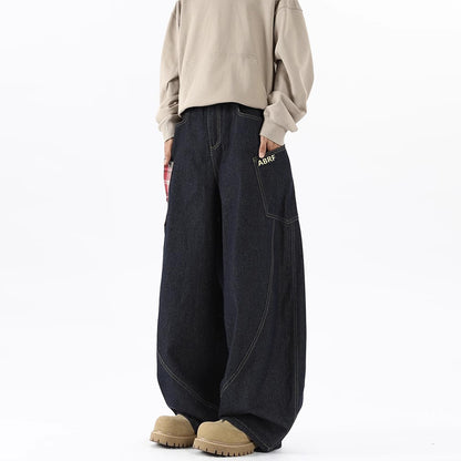 Kelvin – Retro Cargo Jeans with Large Pockets