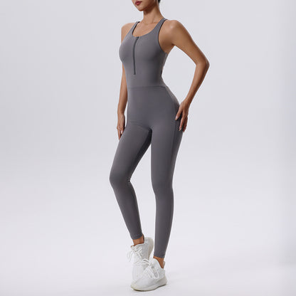 Kim – Sleeveless Fitness Jumpsuit for Women
