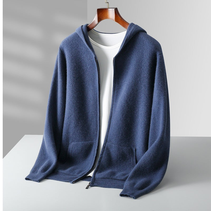 Jay – Casual Hooded Wool Cardigan