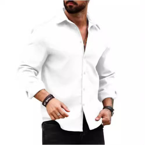 Nathan – Men's Printed Long Sleeve Shirt