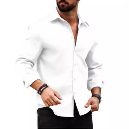 Nathan – Men's Printed Long Sleeve Shirt