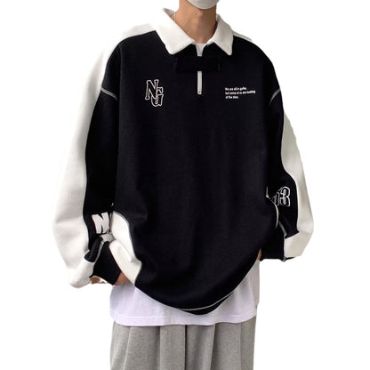 Ralph – Off-Shoulder Polo Sweater with American Pre-School Style