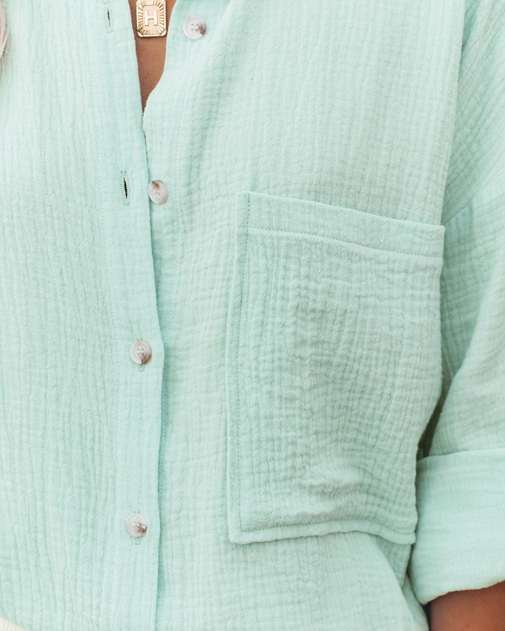 Megan – Fashionable Polo Collar Shirt with Pockets