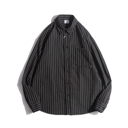 Jacob – Japanese Retro Striped Shirt