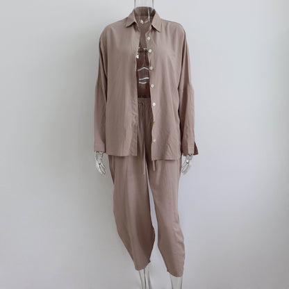 Rachel – Urban Style Two-Piece Set with Polo Collar
