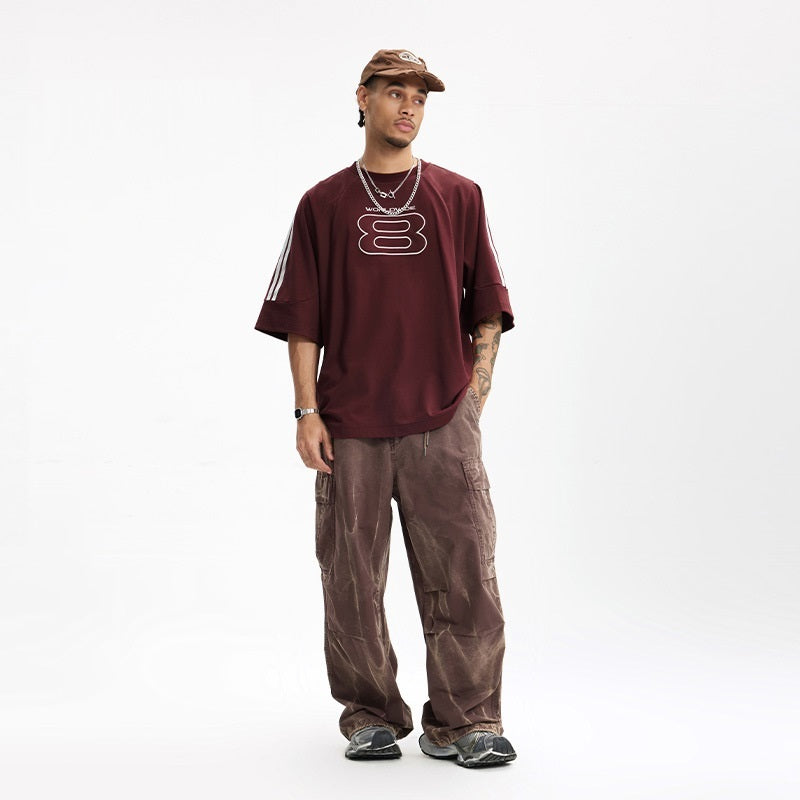 Jon – American Retro Loose Embroidery T-shirt