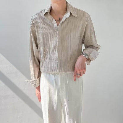 Norman – Men's Loose Long Sleeve Shirt