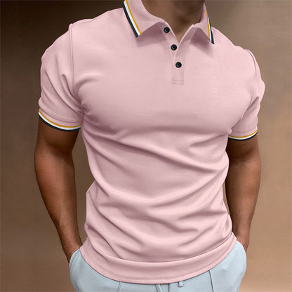 Richard – Slim Ribbed Striped Polo Shirt