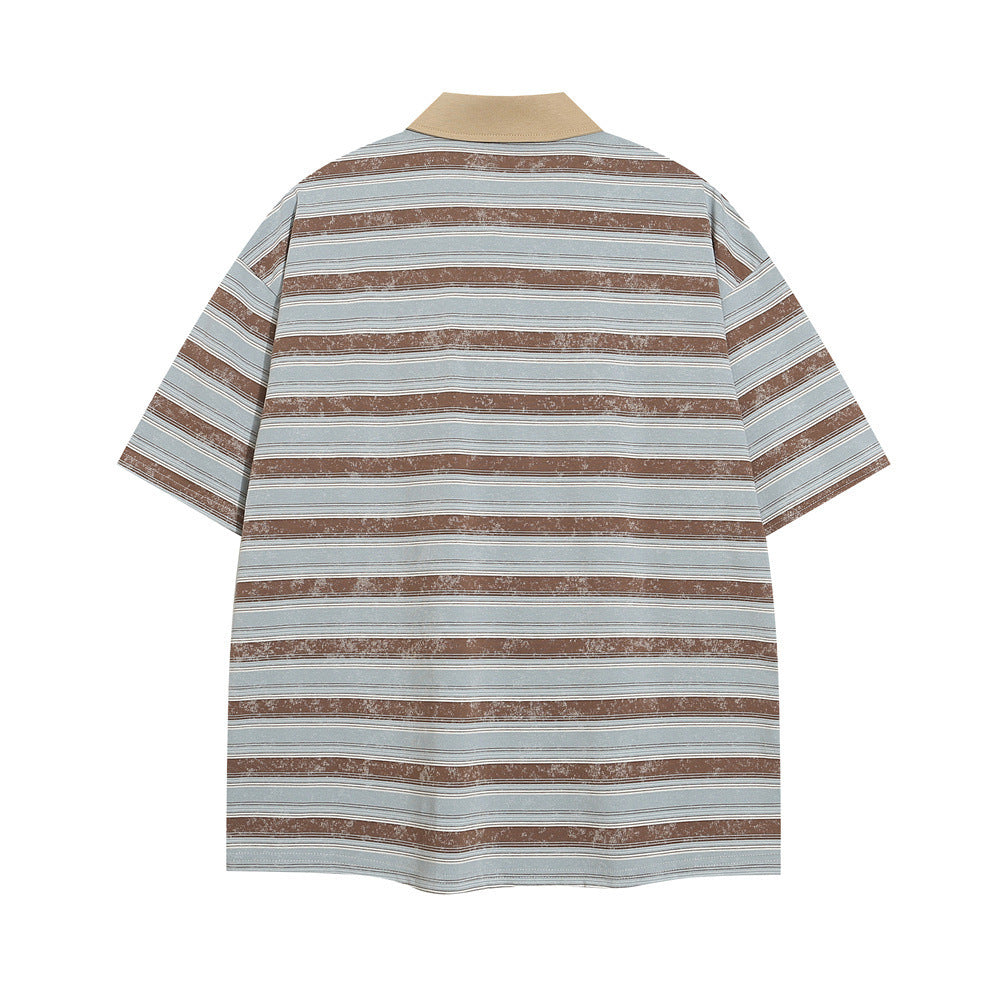 Glenn – Striped Casual Polo Shirt
