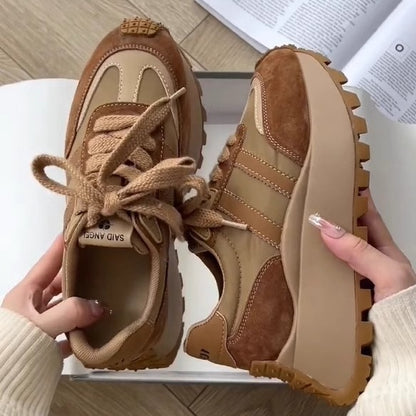 Alice – Retro Women's Platform Dad Shoes with Thick Soles