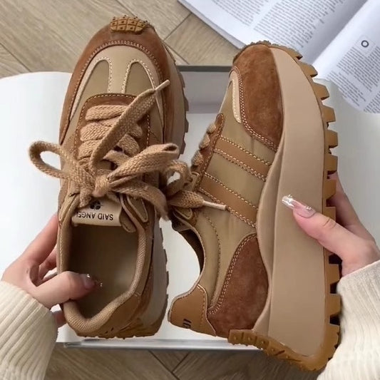 Alice – Retro Women's Platform Dad Shoes with Thick Soles