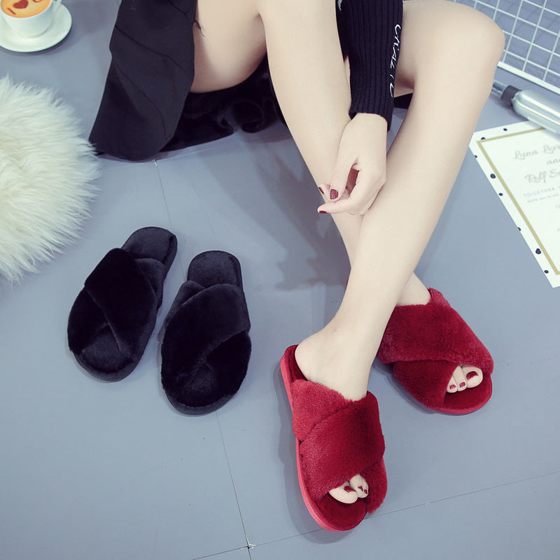 Ann – Warm Plush Home Slippers