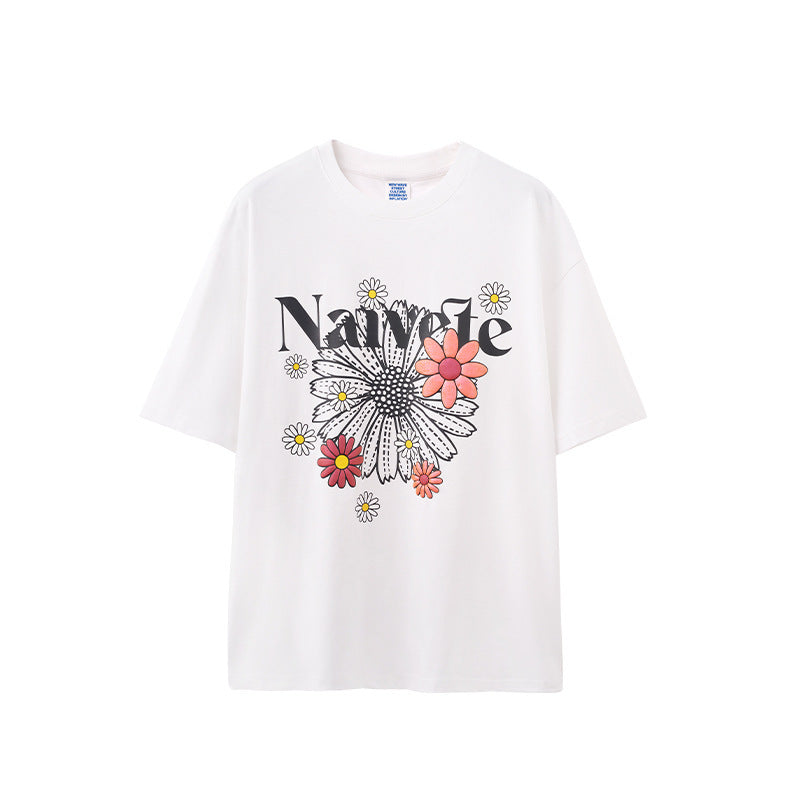 Robyn – Colorful Daisy Print T-shirt