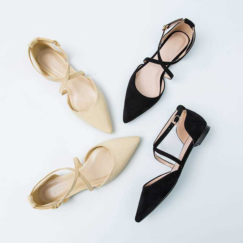 Vanessa – Simple Flat Vegan Leather Sandals