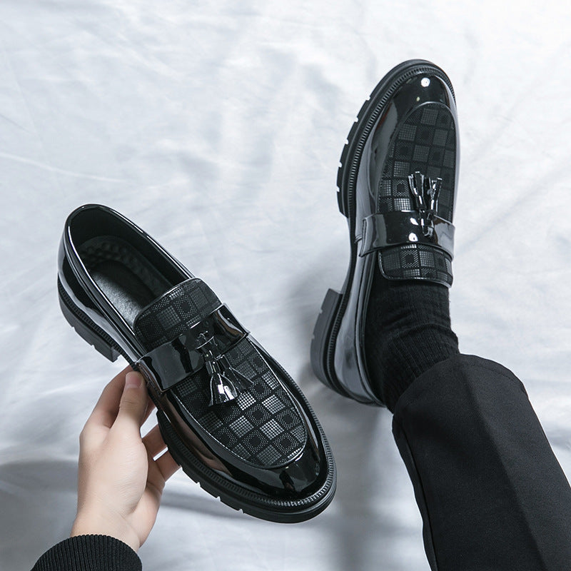 Julian – Men's Platform Vegan Leather Slip-On Shoes