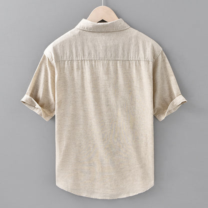 Martin – Thin Linen Short Sleeve Shirt
