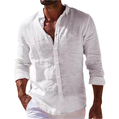 Phil – Casual Cotton and Linen Shirt