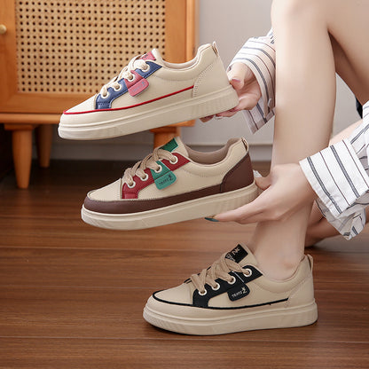 Judith – Korean-Style Comfortable White Platform Sneakers