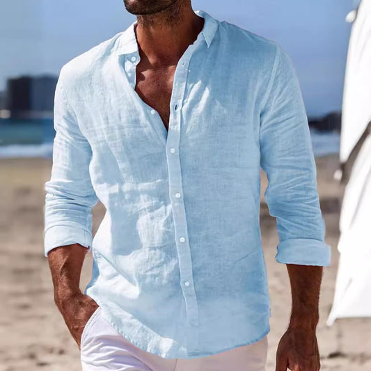 Phil – Casual Cotton and Linen Shirt