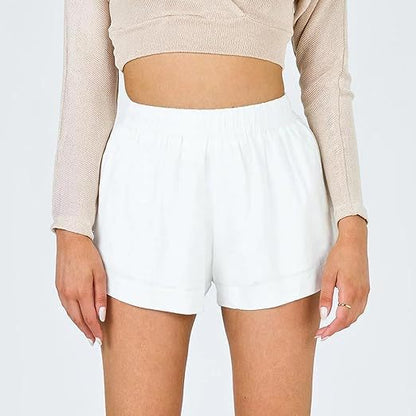 Patricia – Loose Striped Shorts with Pockets