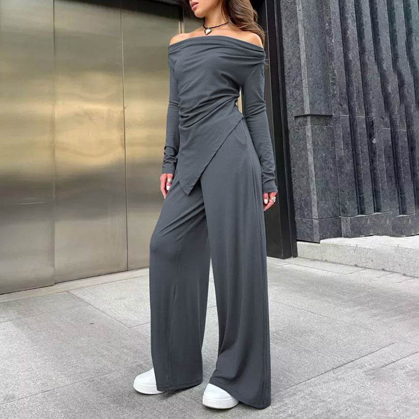 Stephanie – High Waist Irregular Slim-fit Top