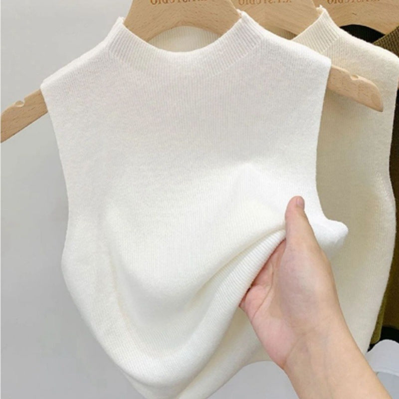Rebecca – Knitted Strappy Sleeveless Tank Top