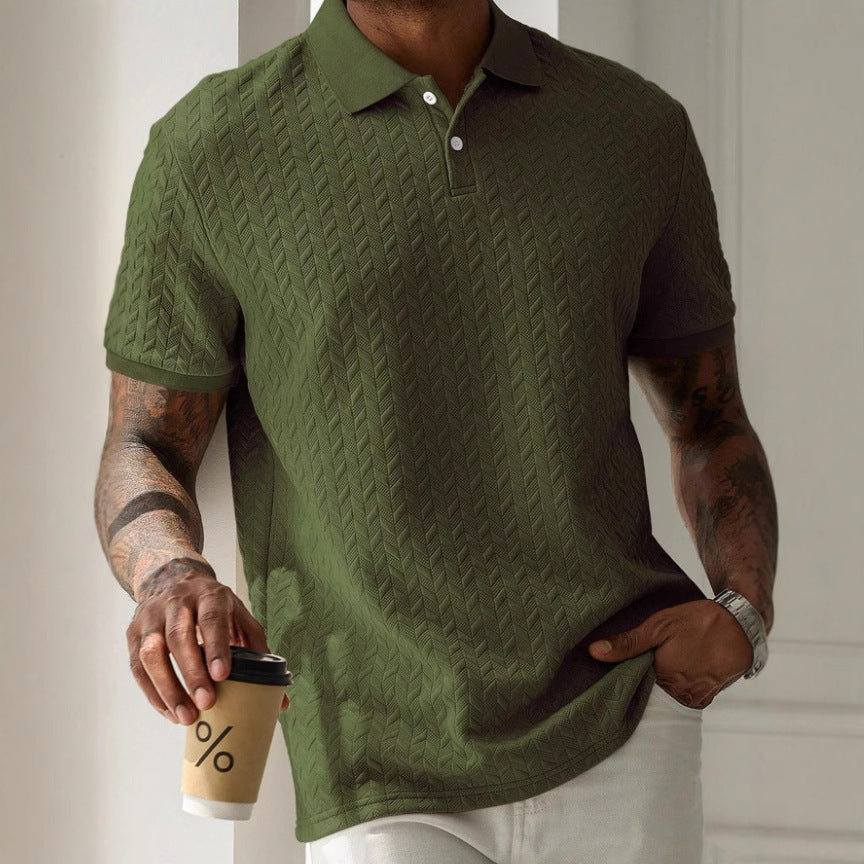Robin – Simple Polo Collar Short Sleeve Shirt