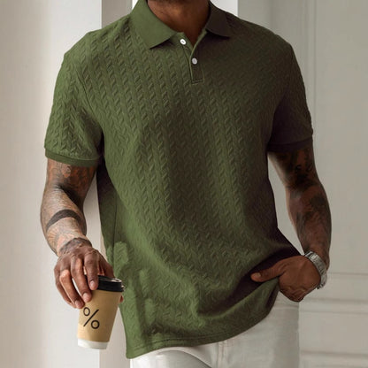 Robin – Simple Polo Collar Short Sleeve Shirt