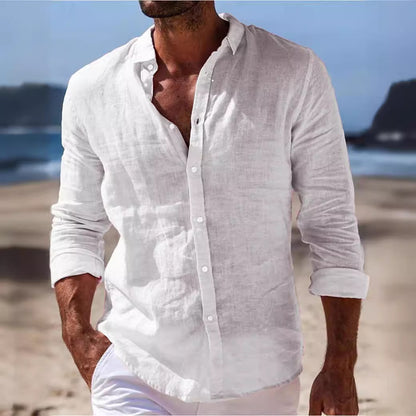 Phil – Casual Cotton and Linen Shirt