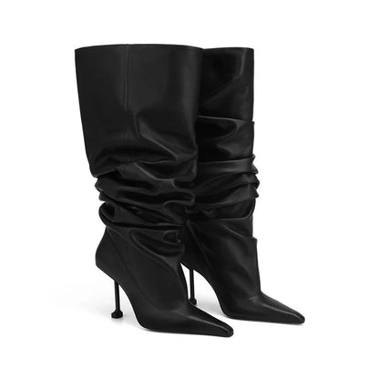 Amy – Square Toe Stiletto Heel Party Boots