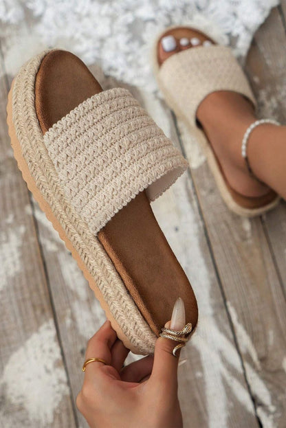 Shirley – Women's Vegan Rope Sandals with Platform Bottom