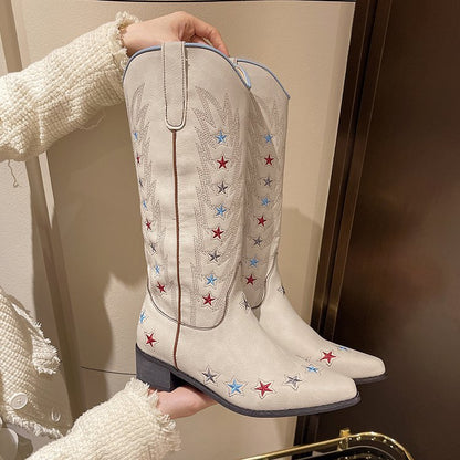 Rachel – Vintage Embroidered Western Boots