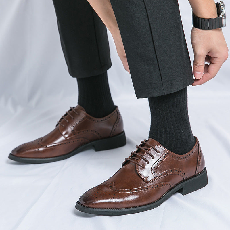Steven – Pointed Vegan Leather Shoes