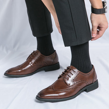 Steven – Pointed Vegan Leather Shoes