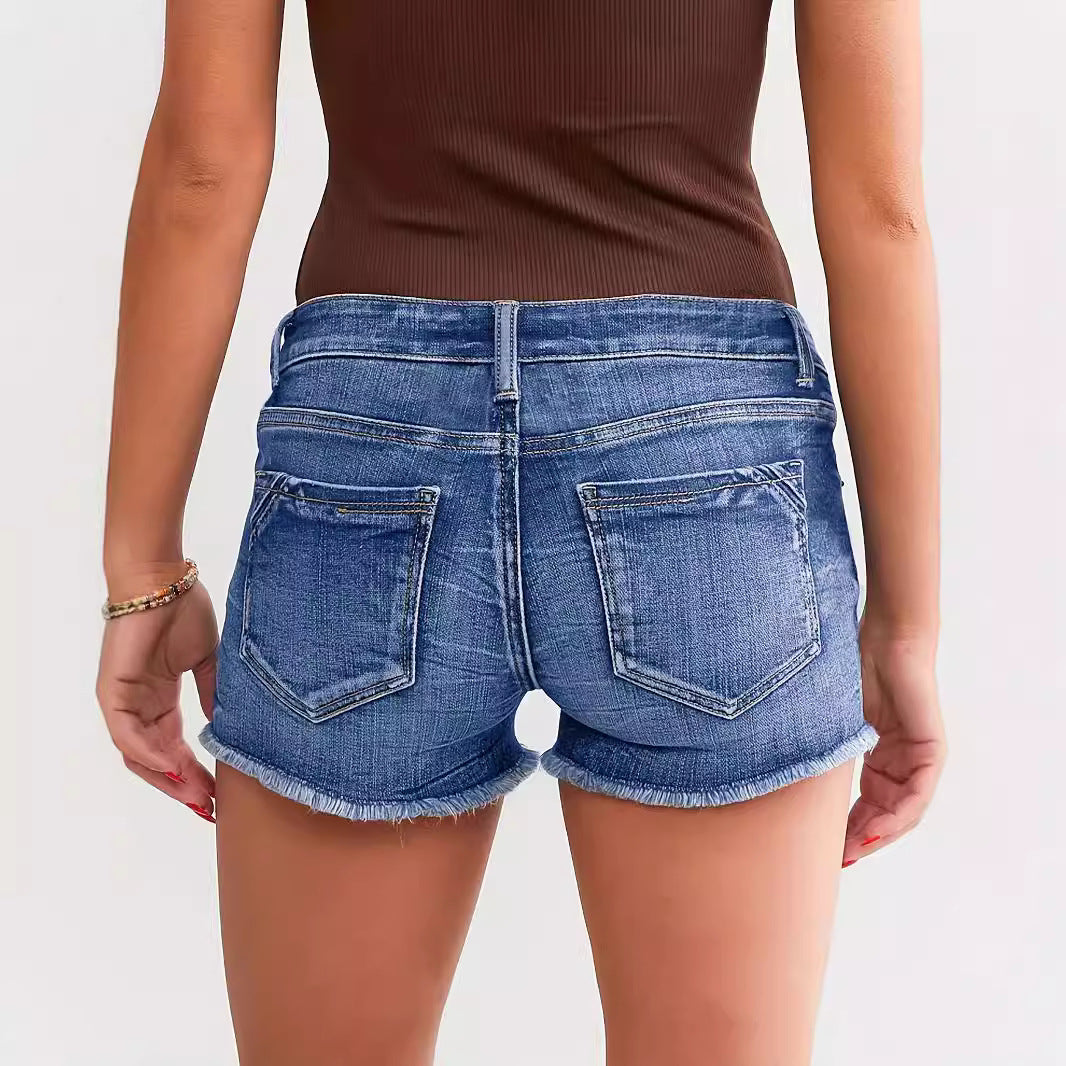 Tracy – Ripped Denim Shorts