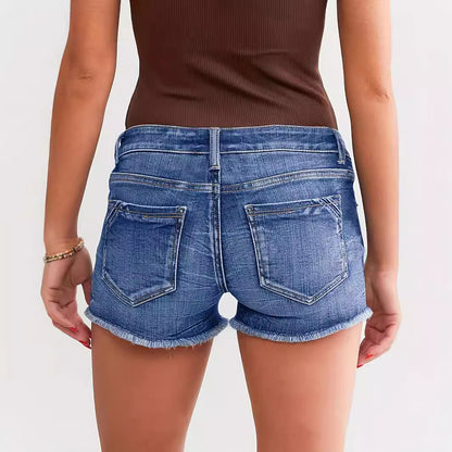 Tracy – Ripped Denim Shorts
