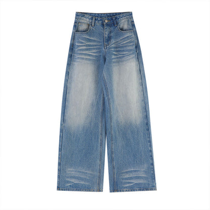 Jenny – Retro Washed High Waist Wide Leg Jeans