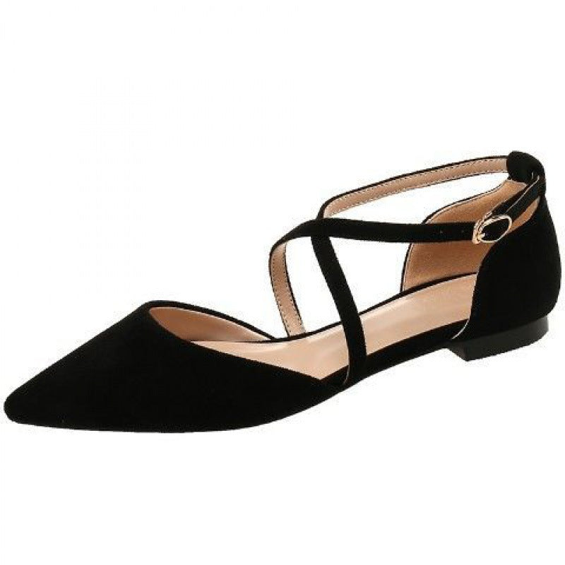 Vanessa – Simple Flat Vegan Leather Sandals