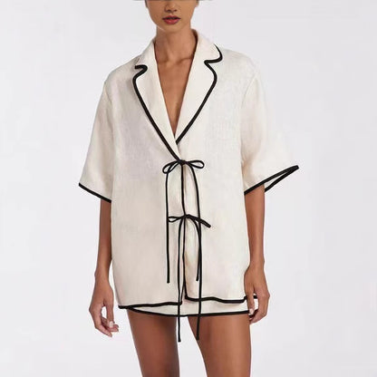 Nicola – Women's Casual High Waist Cotton Pajama Set